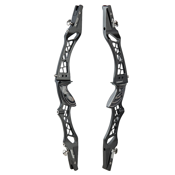 TOPOINT ARCHERY UNISON Aluminum CNC Milling Recurve Bow Riser 25" Targeting Takedown Recurve Bow Riser Right Handed ILF Device for Archery Bow Targeti