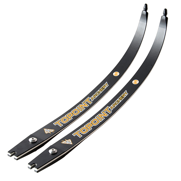 TOPOINT ARCHERY Aerodyn 3K  High Modulus Carbon / Foam Core Recurve Bow Limbs ILF Device , 26-50LBS,2# increments,total length 66",68", 70" Compatible