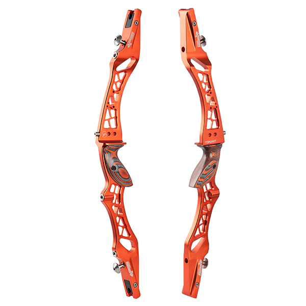TOPOINT ARCHERY UNISON Aluminum CNC Milling Recurve Bow Riser 25" Targeting Takedown Recurve Bow Riser Right Handed ILF Device for Archery Bow Targeti