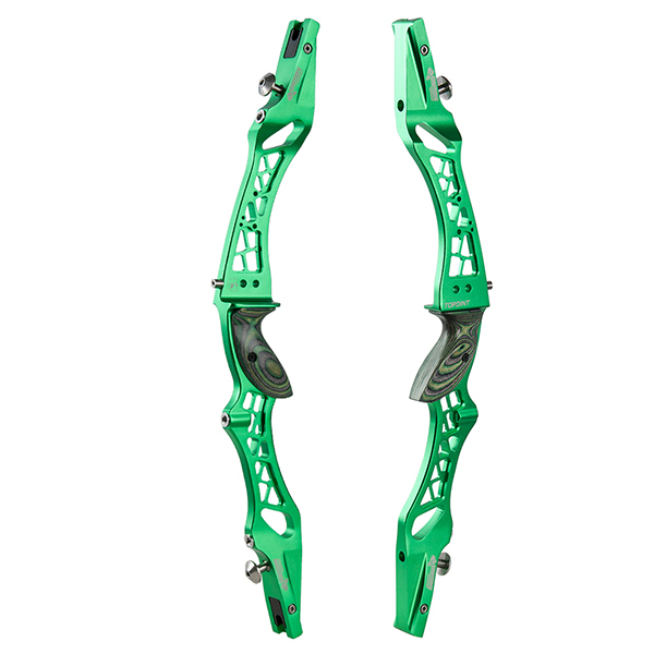 TOPOINT ARCHERY UNISON Aluminum CNC Milling Recurve Bow Riser 25" Targeting Takedown Recurve Bow Riser Right Handed ILF Device for Archery Bow Targeti