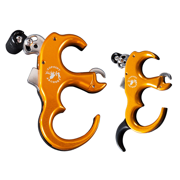 Bow Releases-TP420 Bow Release Aid 3/4 Fingers Automatic Archery Release Aluminium Alloy Thumb Trigger for Compound Bow Accessory