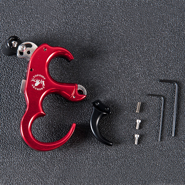 Bow Releases-TP420 Bow Release Aid 3/4 Fingers Automatic Archery Release Aluminium Alloy Thumb Trigger for Compound Bow Accessory