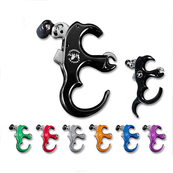 Bow Releases-TP420 Bow Release Aid 3/4 Fingers Automatic Archery Release Aluminium Alloy Thumb Trigger for Compound Bow Accessory