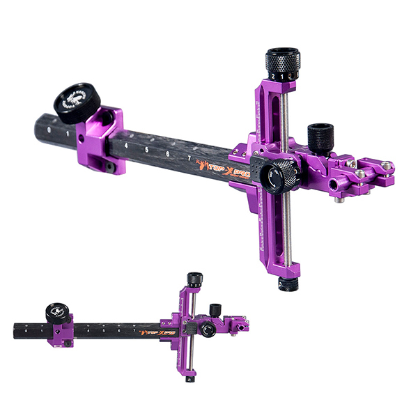 TOPOINT ARCHERY Carbon Bar Compound Sight TP8810 for Target Compound Bow,Micro Adjust,Detachable Bracket,Without Sight Scope