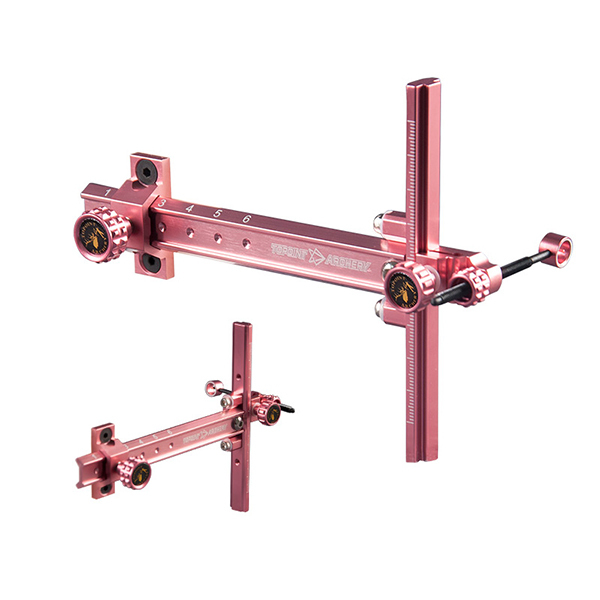 TOPOINT ARCHERY TR1007 TOPOINT ARCHERY Recurve Bow Sight Accessories T Shape Archery Shooting Target Sight Adjustable Bowsight with Optical Fiber Pin 