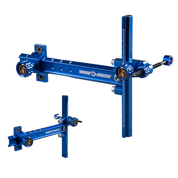 TOPOINT ARCHERY TR1007 TOPOINT ARCHERY Recurve Bow Sight Accessories T Shape Archery Shooting Target Sight Adjustable Bowsight with Optical Fiber Pin 