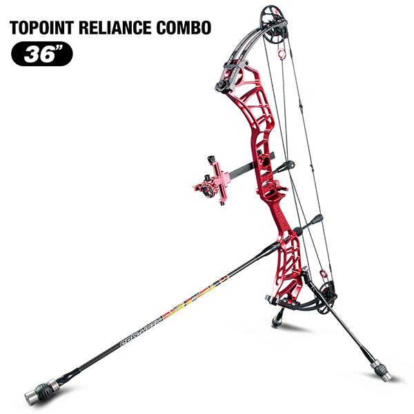 TOPOINT ARCHERY Reliance Teenager Target Compound Bow Package, Axle-Axle 36'',DW30-40/40-50LB/50-60LB,DL24-27''/26.5-29.5''