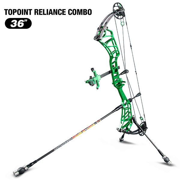 TOPOINT ARCHERY Reliance Teenager Target Compound Bow Package, Axle-Axle 36'',DW30-40/40-50LB/50-60LB,DL24-27''/26.5-29.5''