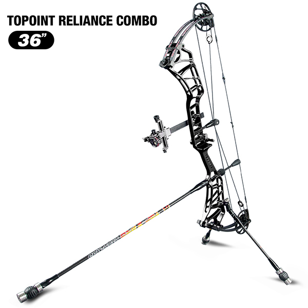 TOPOINT ARCHERY Reliance Teenager Target Compound Bow Package, Axle-Axle 36'',DW30-40/40-50LB/50-60LB,DL24-27''/26.5-29.5''