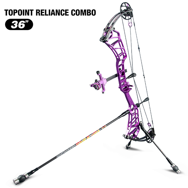 TOPOINT ARCHERY Reliance Teenager Target Compound Bow Package, Axle-Axle 36'',DW30-40/40-50LB/50-60LB,DL24-27''/26.5-29.5''