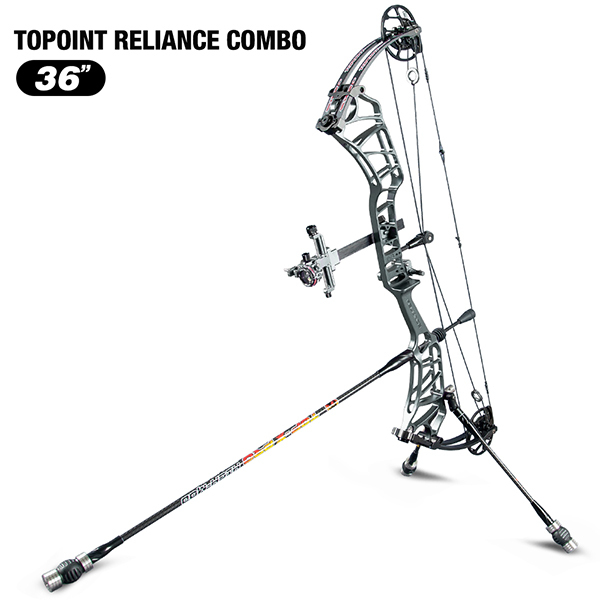 TOPOINT ARCHERY Reliance Teenager Target Compound Bow Package, Axle-Axle 36'',DW30-40/40-50LB/50-60LB,DL24-27''/26.5-29.5''