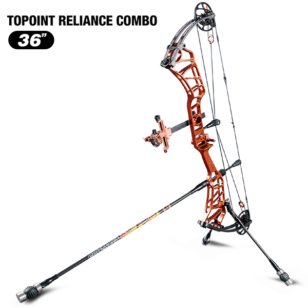 TOPOINT ARCHERY Reliance Teenager Target Compound Bow Package, Axle-Axle 36'',DW30-40/40-50LB/50-60LB,DL24-27''/26.5-29.5''