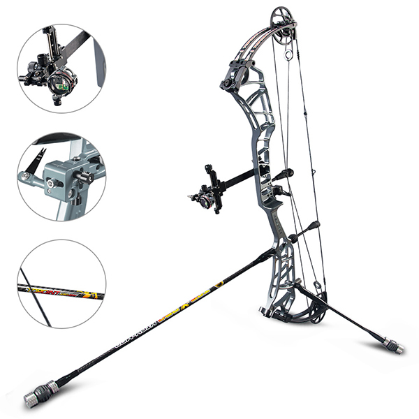 TOPOINT ARCHERY Reliance Target Compound Bow Package, Axle-Axle 38'',DW 40-50LB/50-60LB,DL 24.5-27.5''/26.5-30.5''