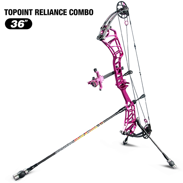 TOPOINT ARCHERY Reliance Teenager Target Compound Bow Package, Axle-Axle 36'',DW30-40/40-50LB/50-60LB,DL24-27''/26.5-29.5''
