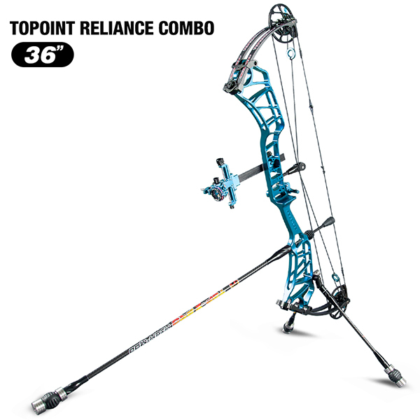 TOPOINT ARCHERY Reliance Teenager Target Compound Bow Package, Axle-Axle 36'',DW30-40/40-50LB/50-60LB,DL24-27''/26.5-29.5''