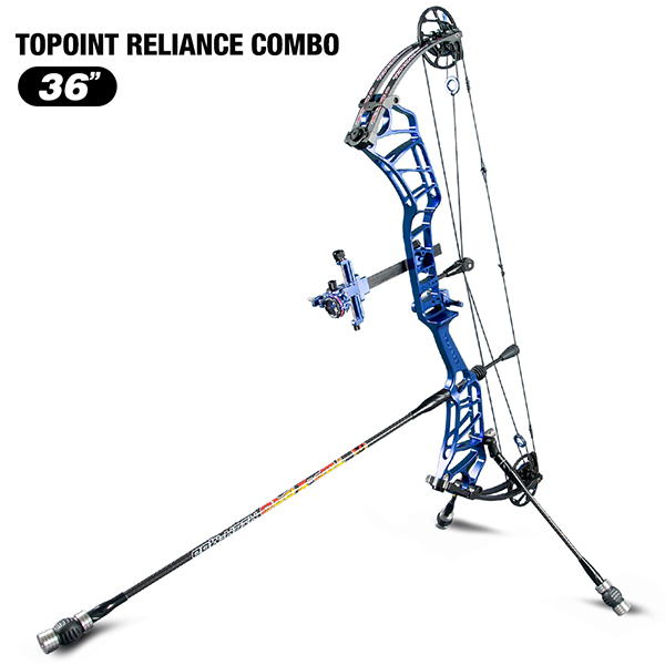 TOPOINT ARCHERY Reliance Teenager Target Compound Bow Package, Axle-Axle 36'',DW30-40/40-50LB/50-60LB,DL24-27''/26.5-29.5''