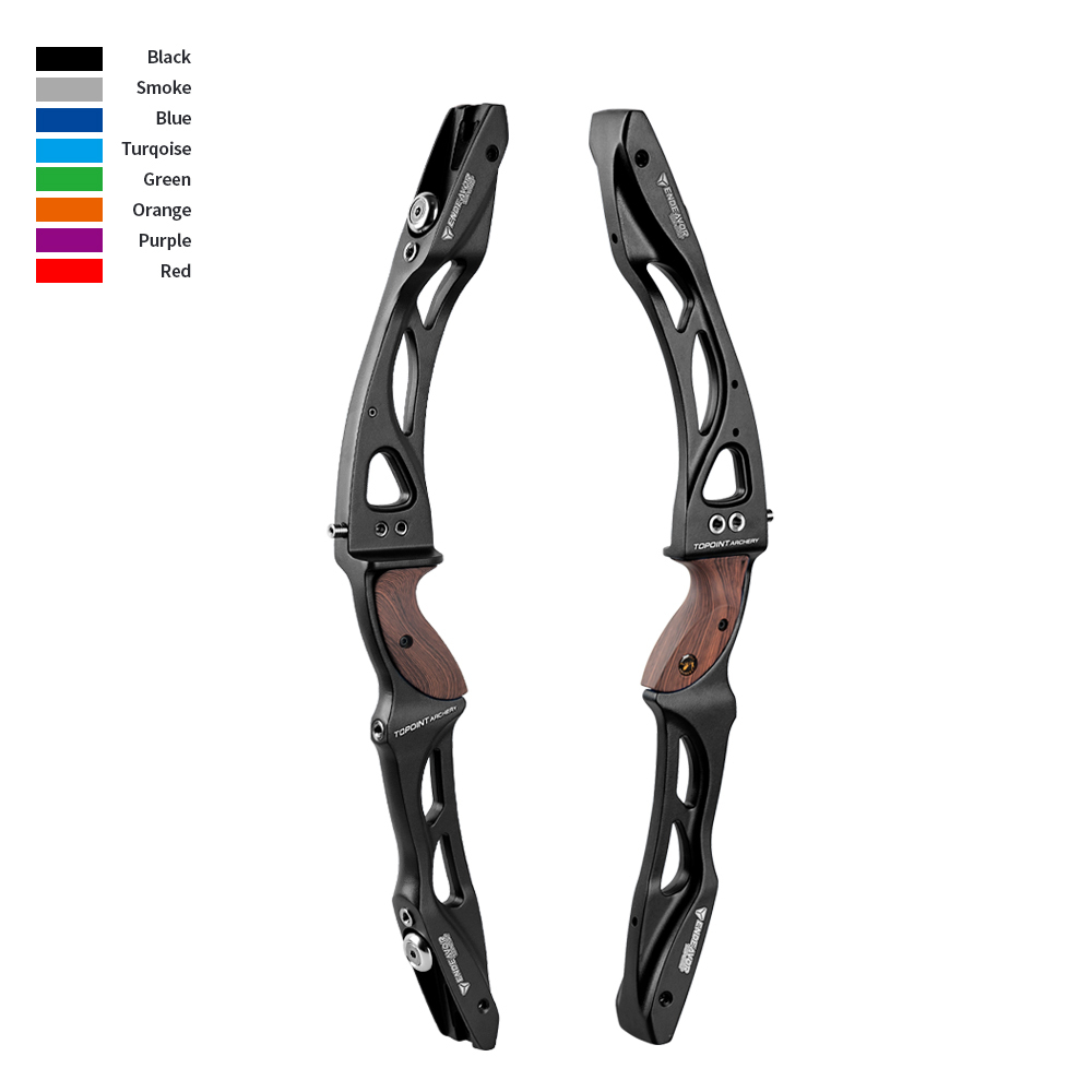 TOPOINT ARCHERY ENDEAVOR 25" Archery Recurve Bow Riser ILF Device Wooden Grip Takedown Bow High Strength Magnesium Alloy Bow Riser For Outdoor Trainin