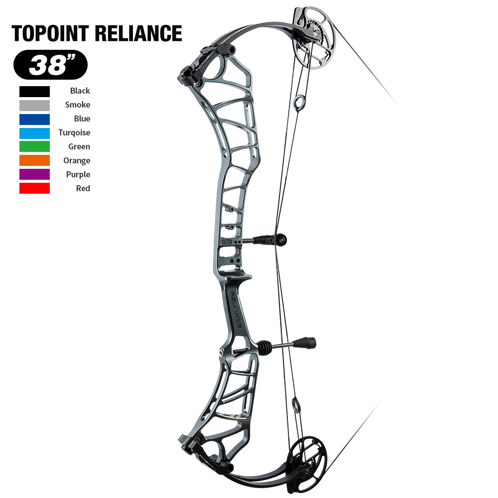 TOPOINT ARCHERY Reliance Target Compound Bow, Axle-Axle 38'',Draw Weright 40-50LB/50-60LB,Draw Length 24.5-27.5''/26.5-30.5''