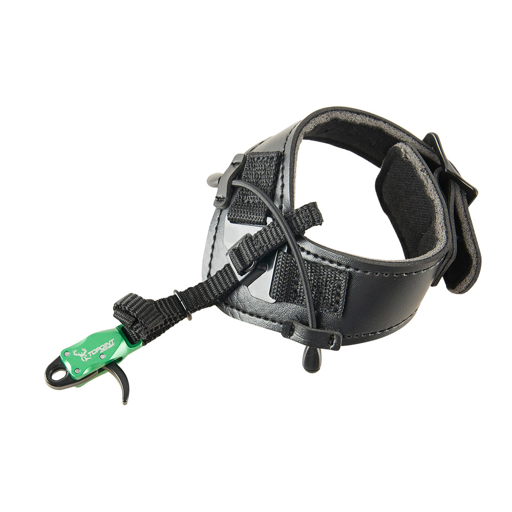 TOPOINT ARCHERY TP435 Archery Compound Bow Release Aid Strap with Buckle Foldback Design Shooting Wristband Hunting Accessories 8 Colors Can Be Select