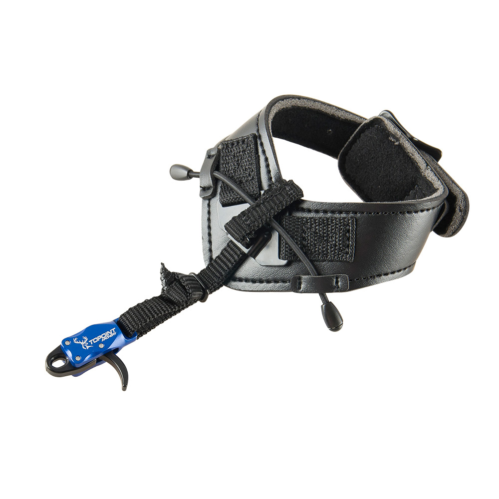 TOPOINT ARCHERY TP435 Archery Compound Bow Release Aid Strap with Buckle Foldback Design Shooting Wristband Hunting Accessories 8 Colors Can Be Select