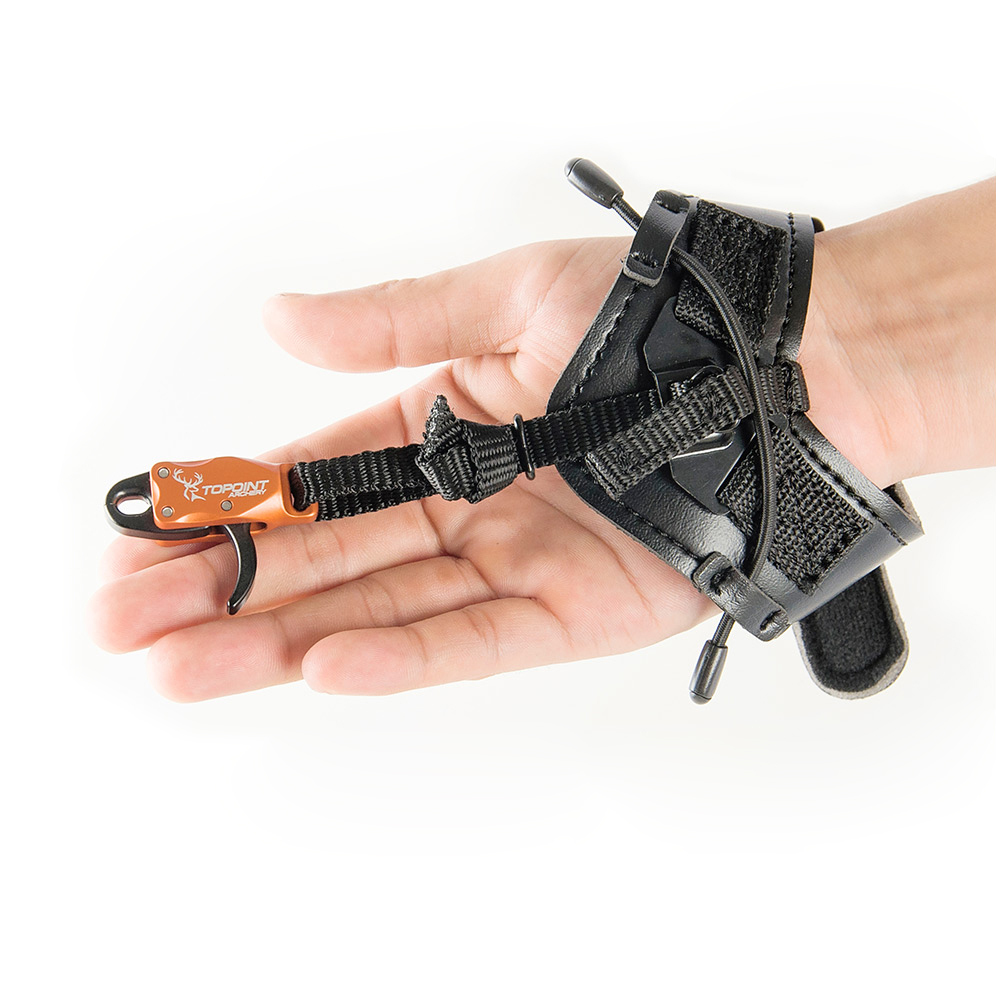 TOPOINT ARCHERY TP435 Archery Compound Bow Release Aid Strap with Buckle Foldback Design Shooting Wristband Hunting Accessories 8 Colors Can Be Select
