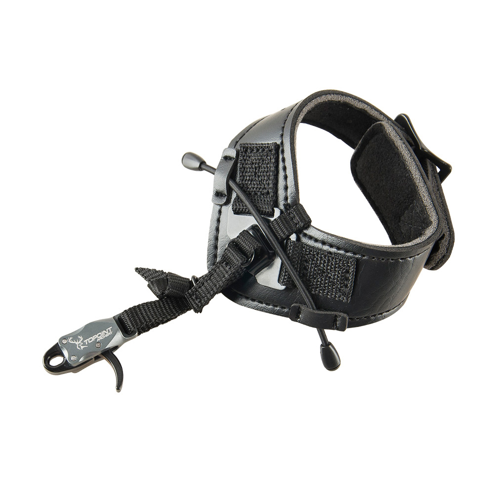 TOPOINT ARCHERY TP435 Archery Compound Bow Release Aid Strap with Buckle Foldback Design Shooting Wristband Hunting Accessories 8 Colors Can Be Select