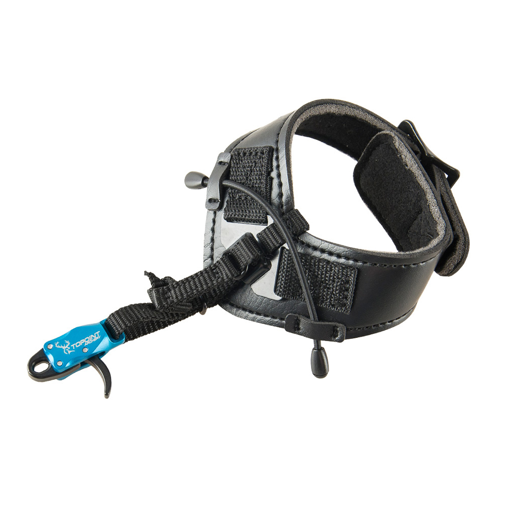 TOPOINT ARCHERY TP435 Archery Compound Bow Release Aid Strap with Buckle Foldback Design Shooting Wristband Hunting Accessories 8 Colors Can Be Select