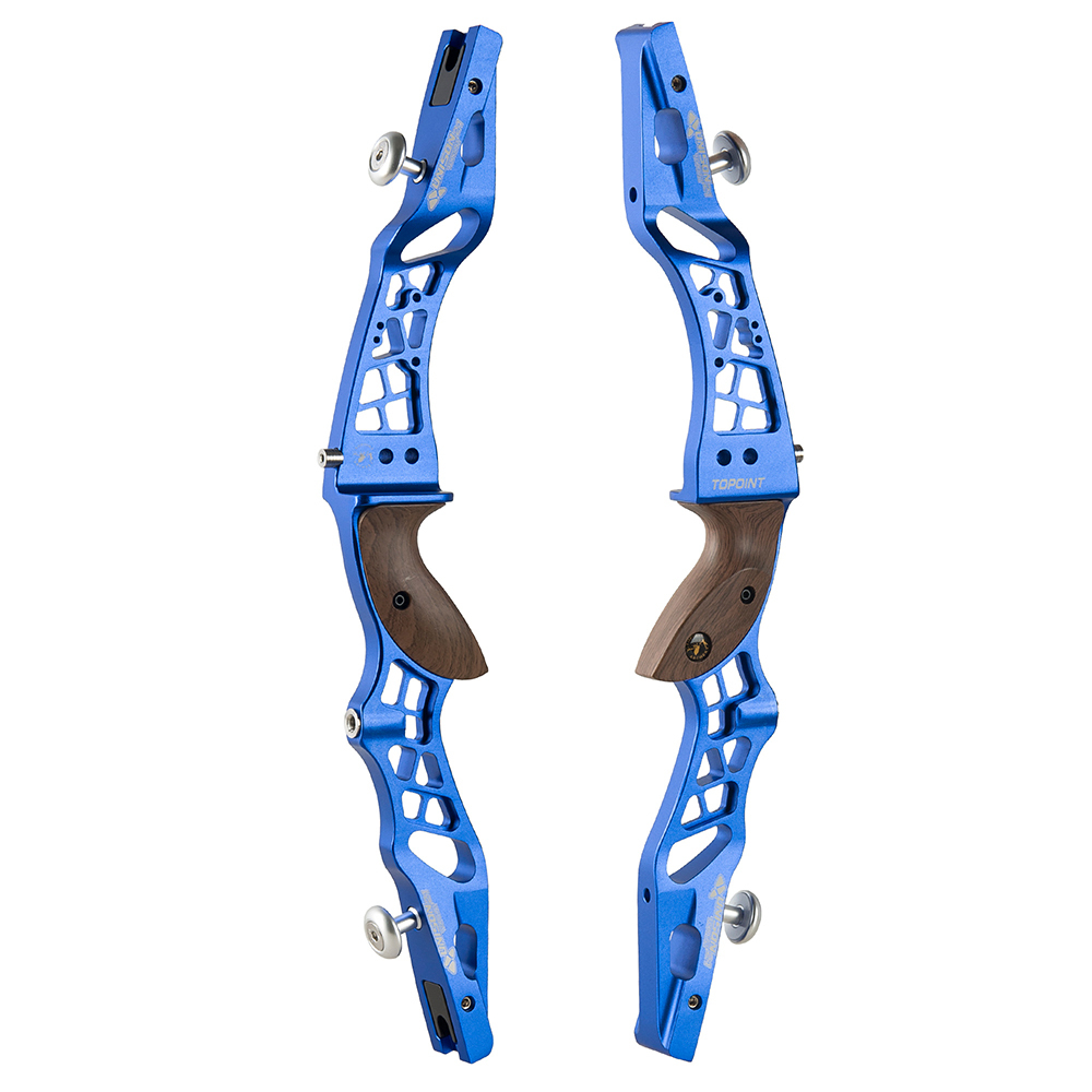 TOPOINTARCHERY UNISON 21 Inch ILF Recurve Bow for Competition Target Shooting Aluminum CNC Milling Recurve Bow Riser Right Handed ILF Device for Arche