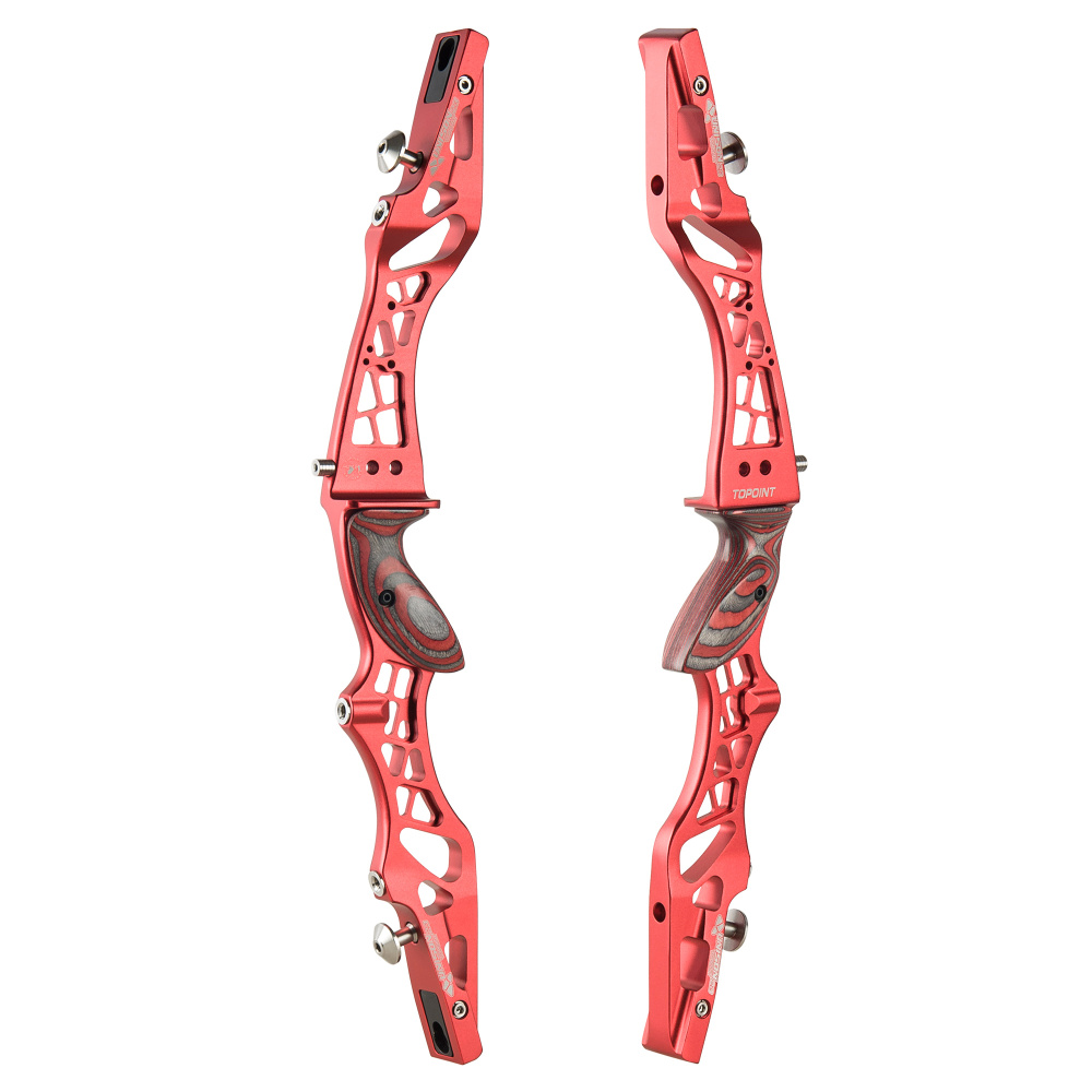 TOPOINTARCHERY Unison 23 Inch ILF Recurve Bow for Competition Target Shooting Aluminum CNC Milling Recurve Bow Riser Right Handed ILF Device for Arche