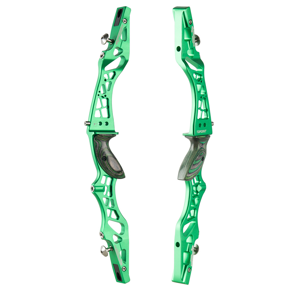TOPOINTARCHERY Unison 23 Inch ILF Recurve Bow for Competition Target Shooting Aluminum CNC Milling Recurve Bow Riser Right Handed ILF Device for Arche