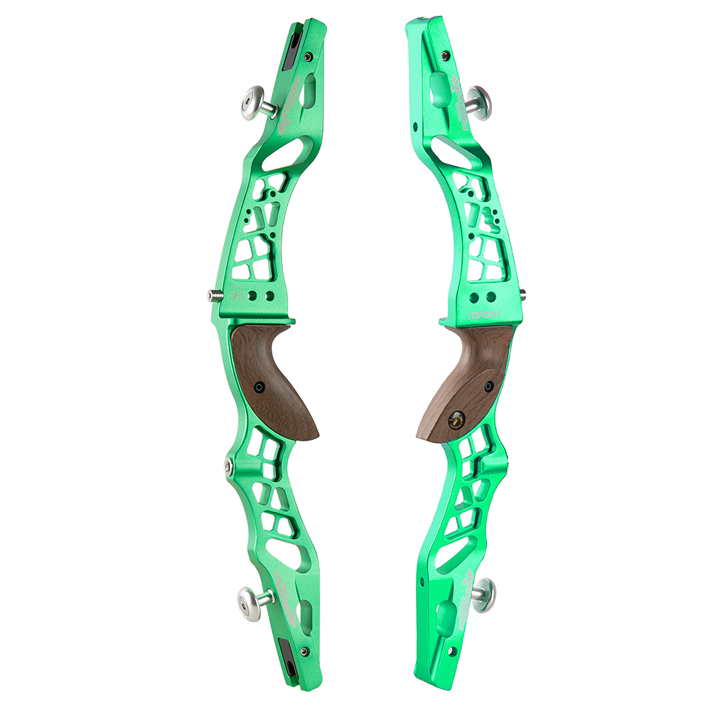 TOPOINTARCHERY UNISON 21 Inch ILF Recurve Bow for Competition Target Shooting Aluminum CNC Milling Recurve Bow Riser Right Handed ILF Device for Arche