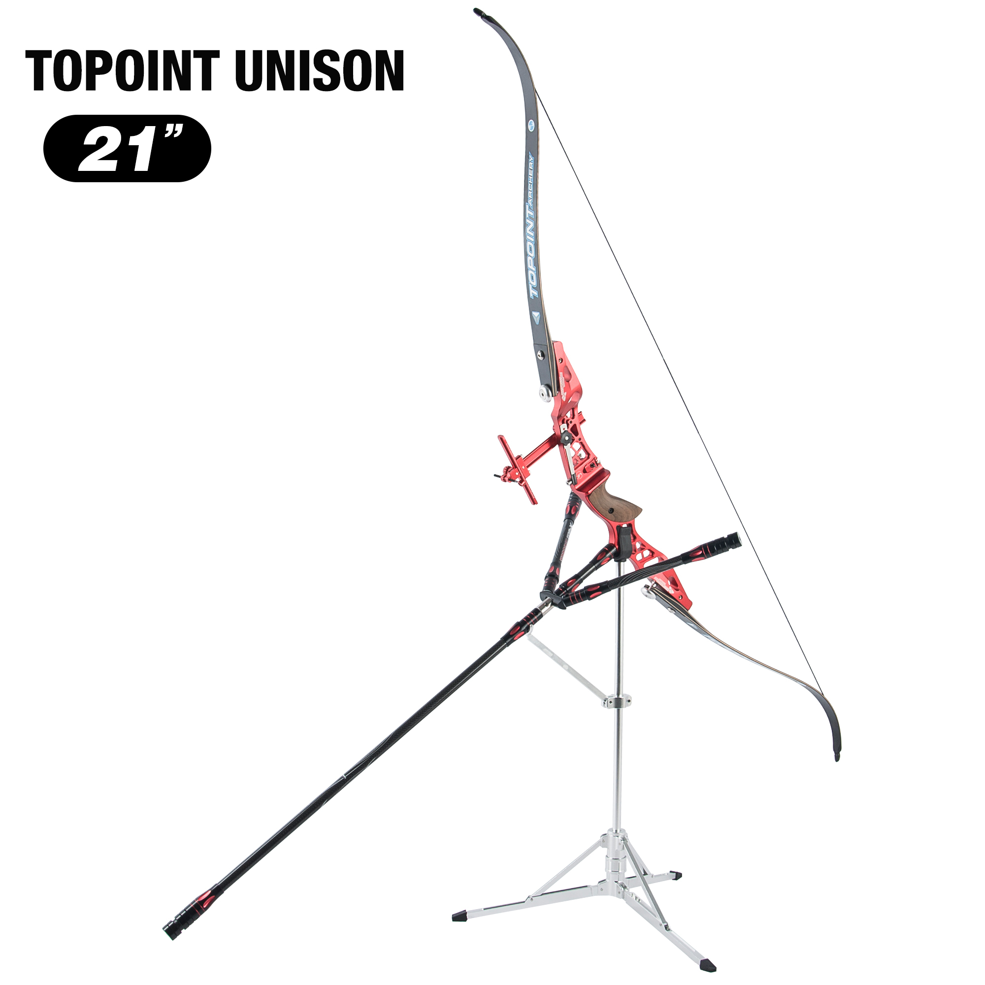 TOPOINT ARCHERY 62" Recurve bow Set Beginners,Youth&Kids,Young Teens Bow,CNC milling Unison 21 Risers and Endeavor 66"/16lbs ILF Limbs,Takedown Recurv