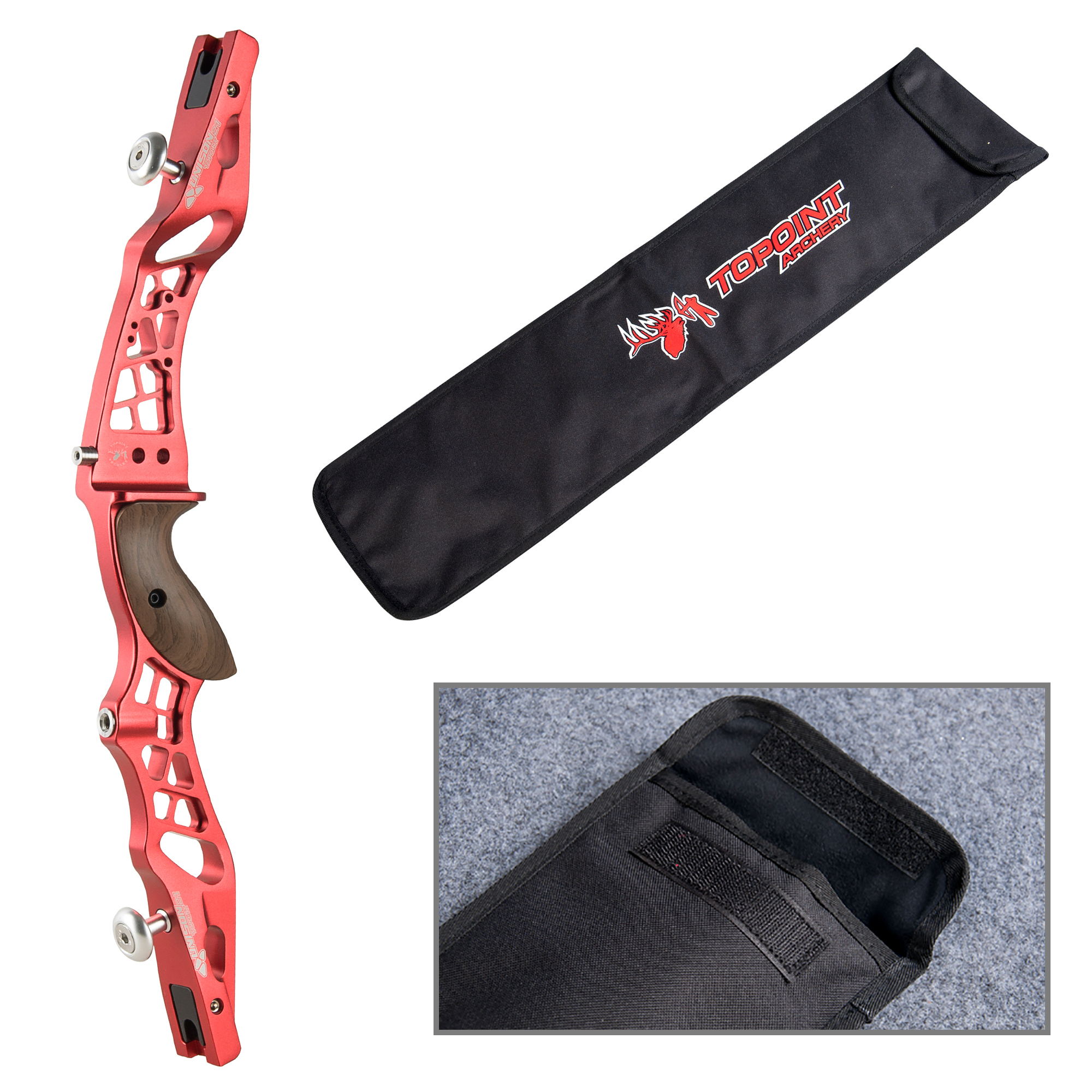 TOPOINT ARCHERY 62" Recurve bow Set Beginners,Youth&Kids,Young Teens Bow,CNC milling Unison 21 Risers and Endeavor 66"/16lbs ILF Limbs,Takedown Recurv
