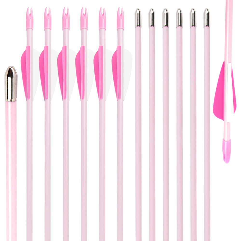 TOPOINT  Fiberglass Practice Arrows Archery 28 Inch