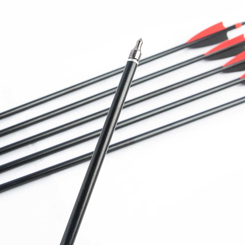 TOPOINT 30inch 8mm Fiberglass Hunting Practice Arrows