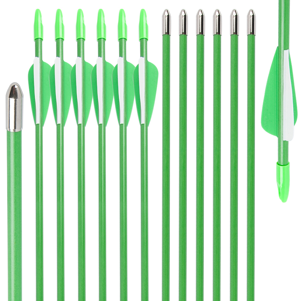 TOPOINT  Fiberglass Practice Arrows Archery 28 Inch