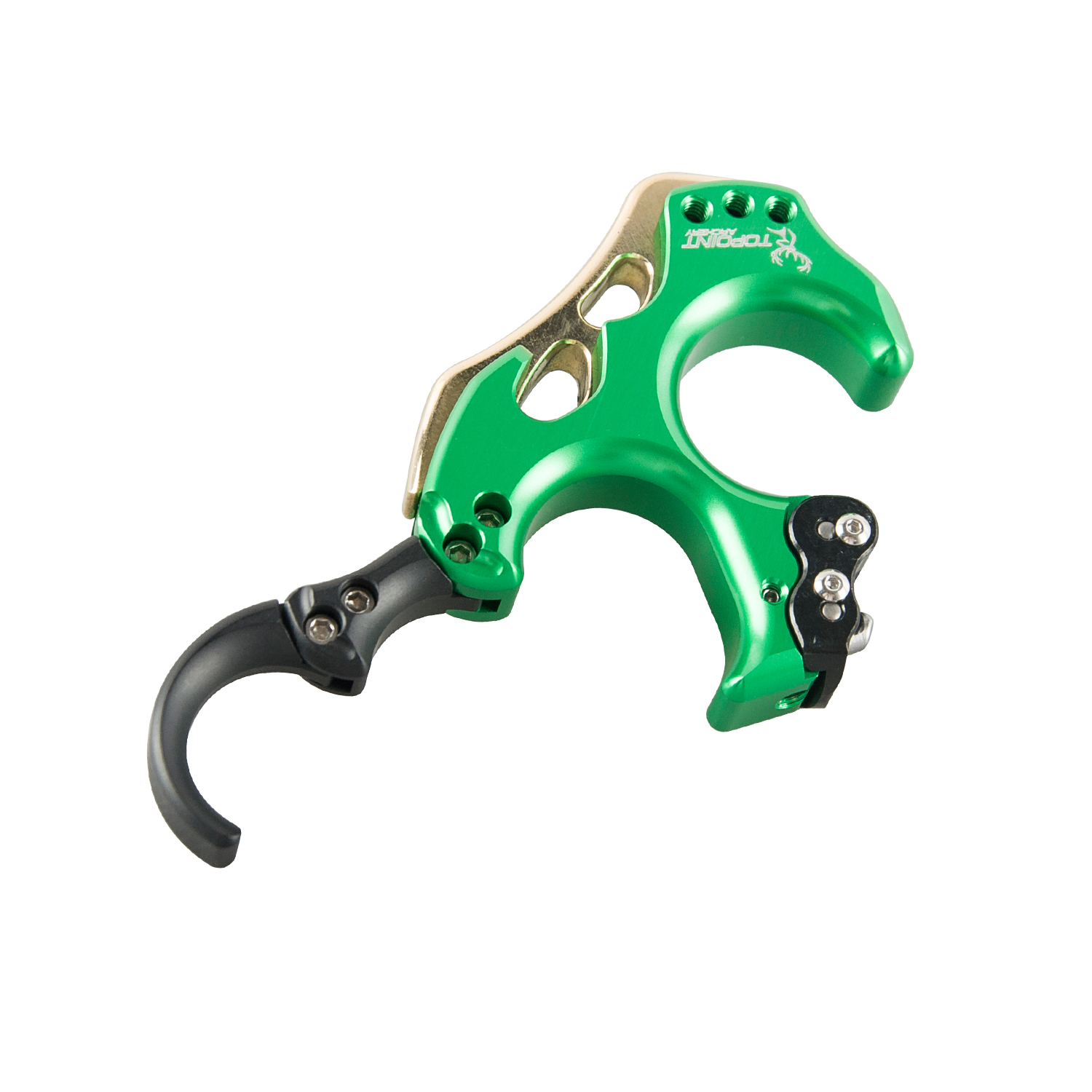 TOPOINT ARCHERY TP462 Back Tension Bow Release3 or 4 Finger Aluminum Release Aid Automatic Archery Caliper for Target Compound Bow