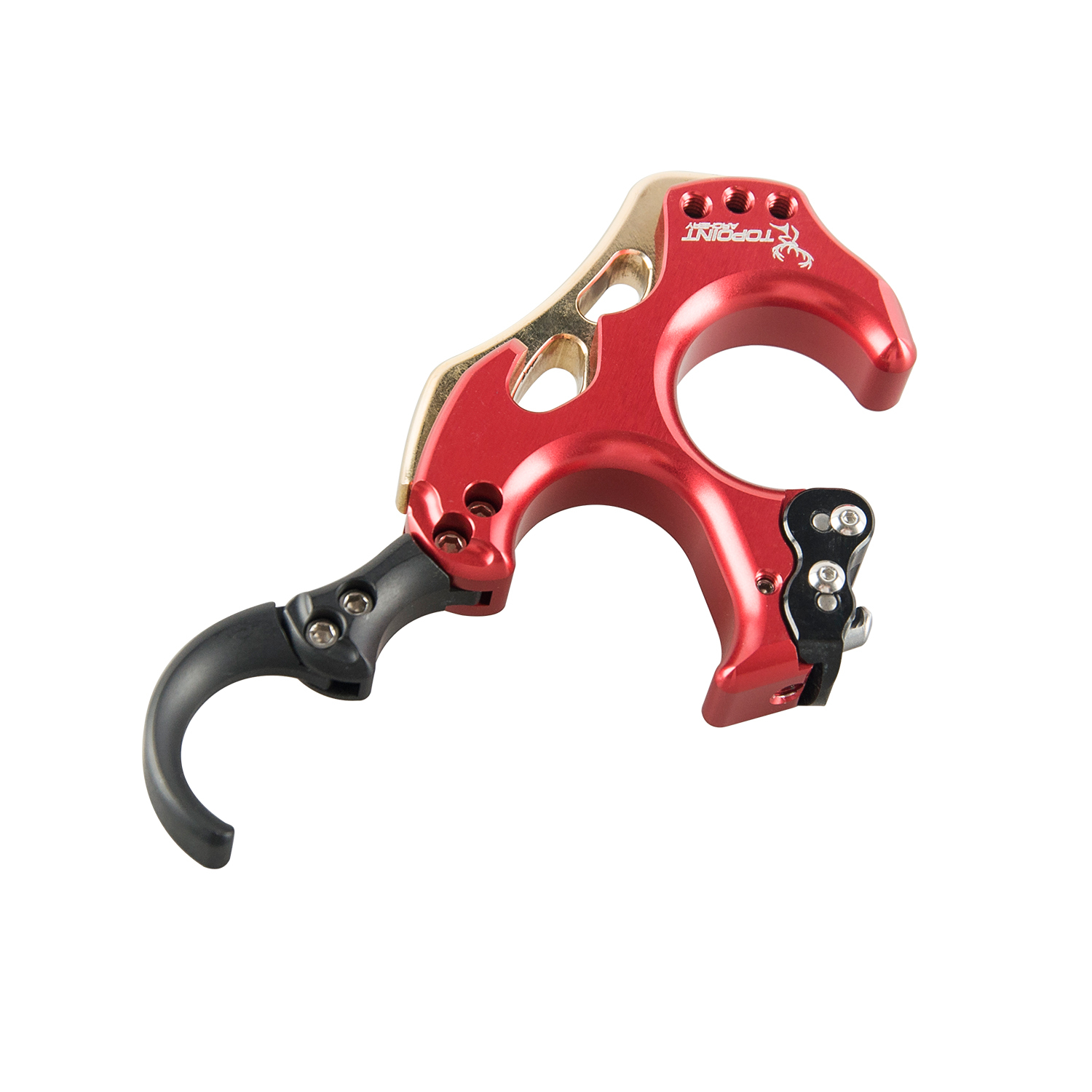 TOPOINT ARCHERY TP462 Back Tension Bow Release3 or 4 Finger Aluminum Release Aid Automatic Archery Caliper for Target Compound Bow