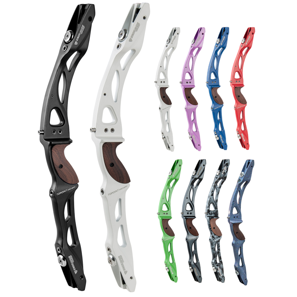 TOPOINT ARCHERY ENDEAVOR 25" Archery Recurve Bow Riser ILF Device Wooden Grip Takedown Bow High Strength Magnesium Alloy Bow Riser For Outdoor Trainin