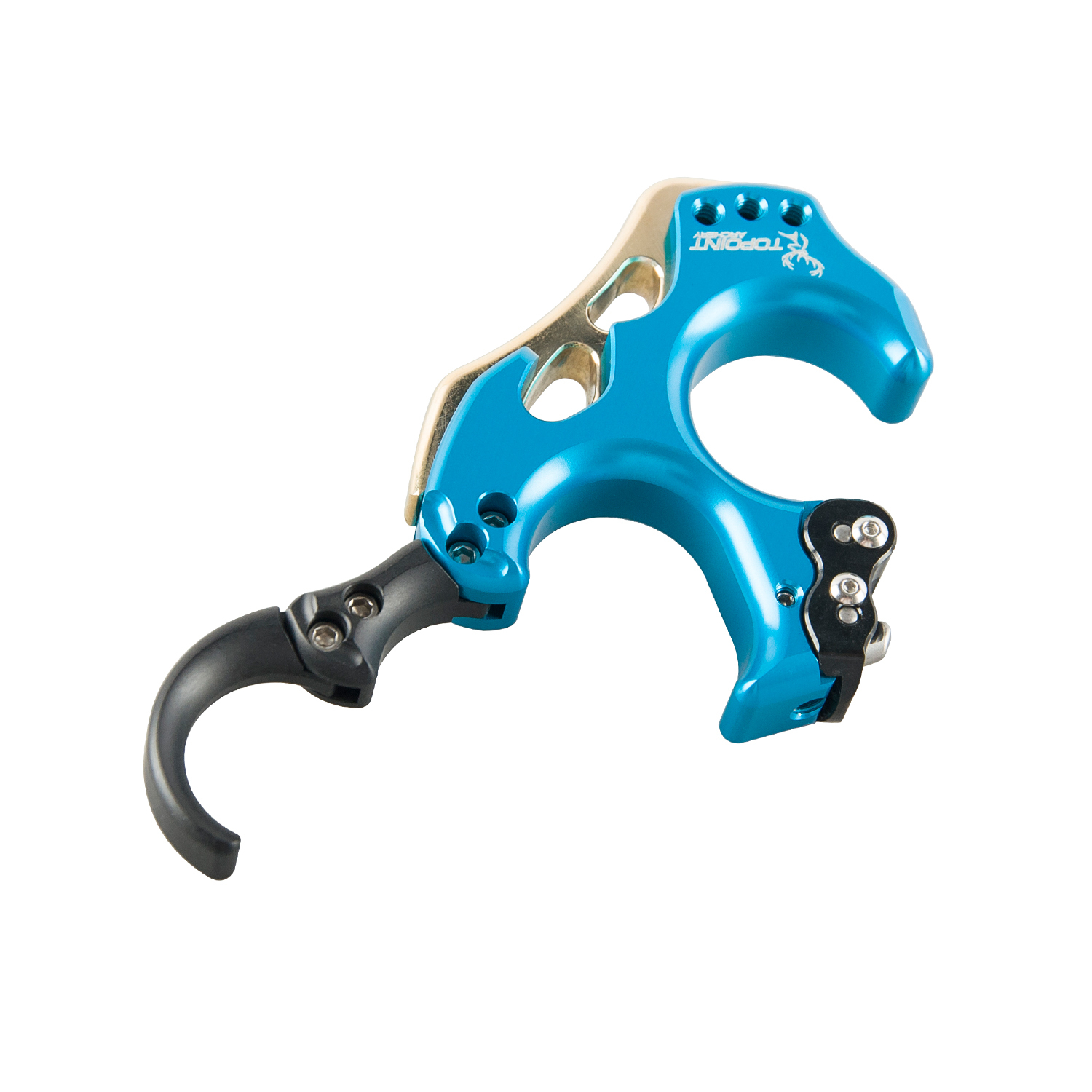 TOPOINT ARCHERY TP462 Back Tension Bow Release3 or 4 Finger Aluminum Release Aid Automatic Archery Caliper for Target Compound Bow