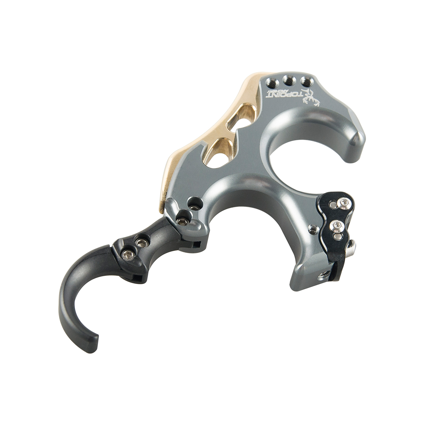 TOPOINT ARCHERY TP462 Back Tension Bow Release3 or 4 Finger Aluminum Release Aid Automatic Archery Caliper for Target Compound Bow