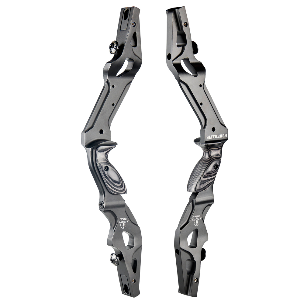 TOPOINT ARCHERY SLITHER 21" Recurve Bow Riser Aluminum CNC Machining Bow Riser American Hunting Bow Handle Right Handed for Archery Bow Hunting Target