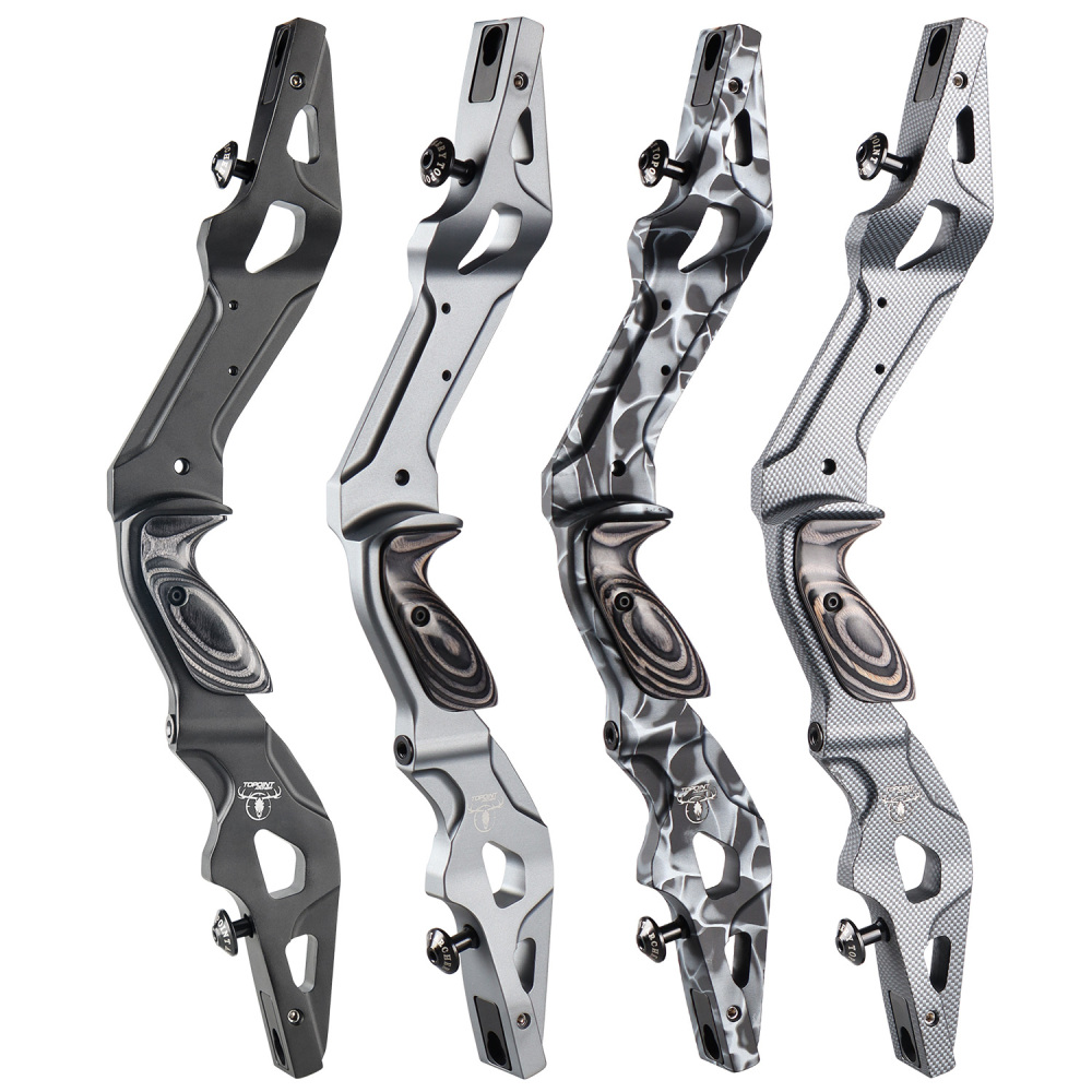 TOPOINT ARCHERY SLITHER 21" Recurve Bow Riser Aluminum CNC Machining Bow Riser American Hunting Bow Handle Right Handed for Archery Bow Hunting Target