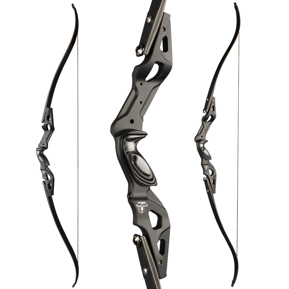 TOPOINT ARCHERY SLITHER 19" Recurve Bow Riser Aluminum CNC Machining Bow Riser American Hunting Bow Handle Right Handed for Archery Bow Hunting Target