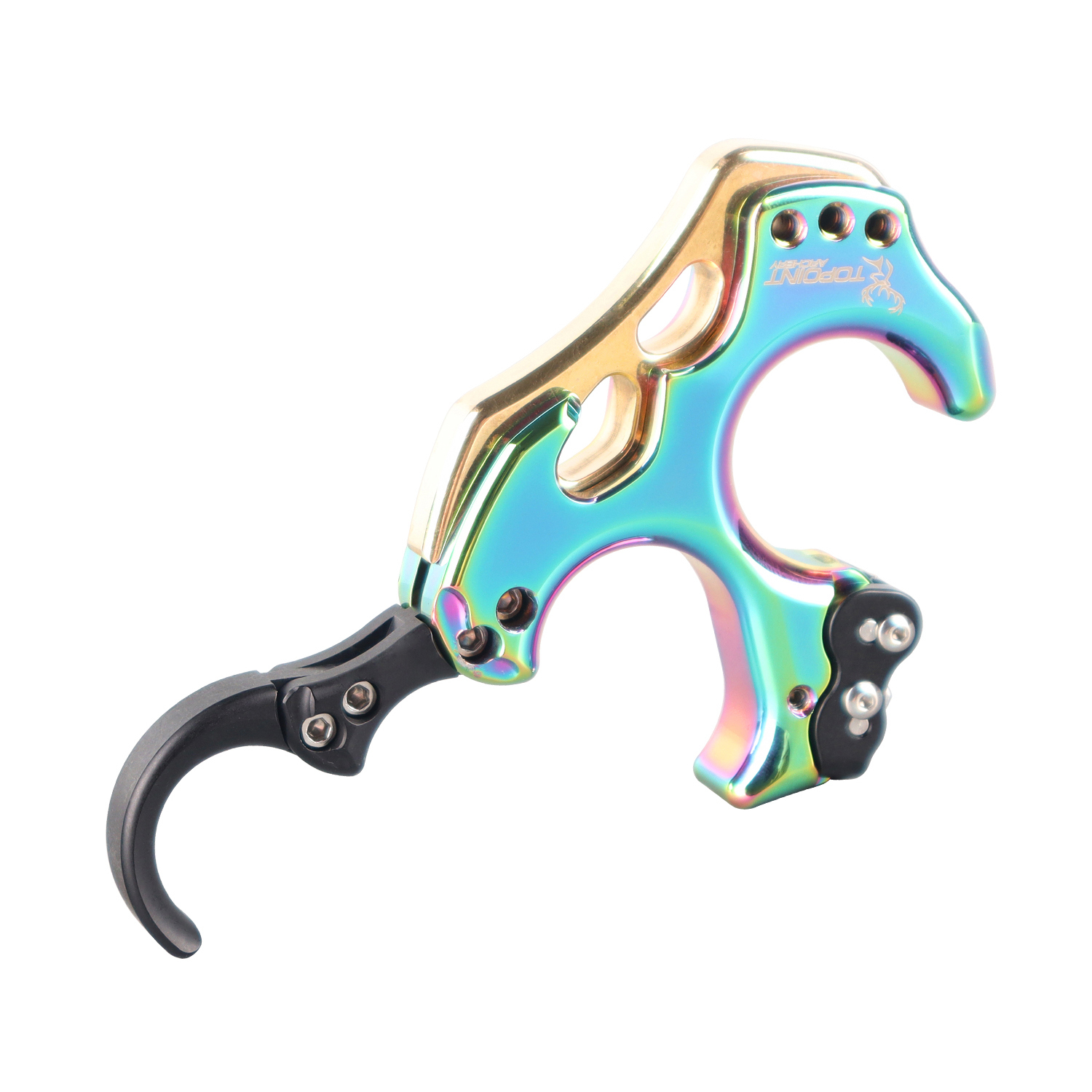 TOPOINT ARCHERY TP462 Back Tension Bow Release3 or 4 Finger Aluminum Release Aid Automatic Archery Caliper for Target Compound Bow