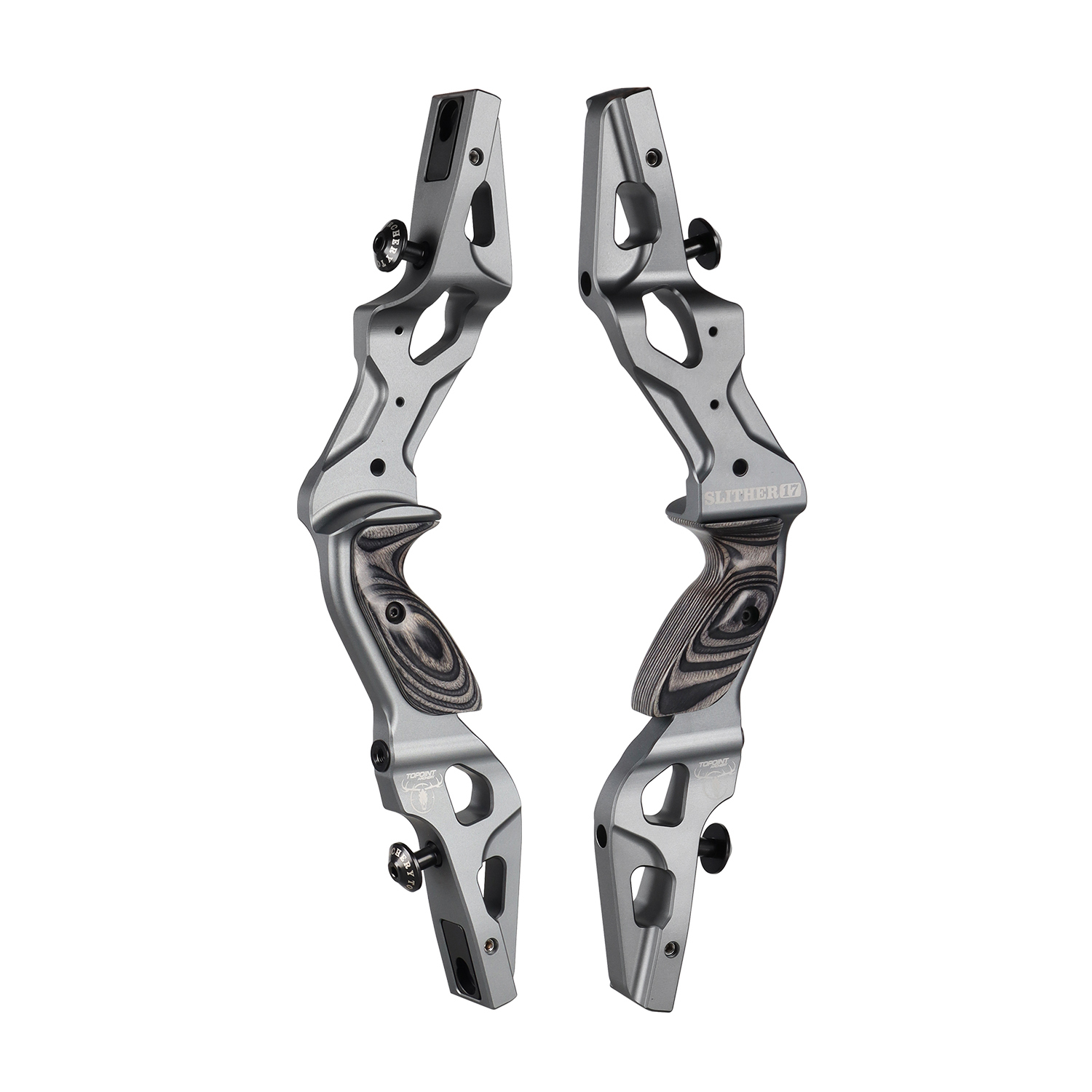 TOPOINT ARCHERY SLITHER 17" Recurve Bow Riser Aluminum CNC Machining Bow Riser American Hunting Bow Handle Right Handed for Archery Bow Hunting Target