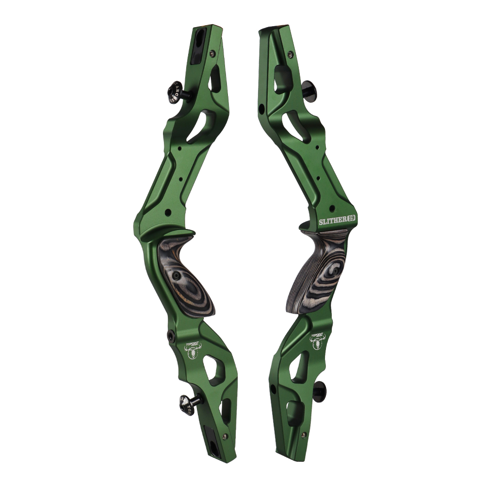 TOPOINT ARCHERY SLITHER 19" Recurve Bow Riser Aluminum CNC Machining Bow Riser American Hunting Bow Handle Right Handed for Archery Bow Hunting Target