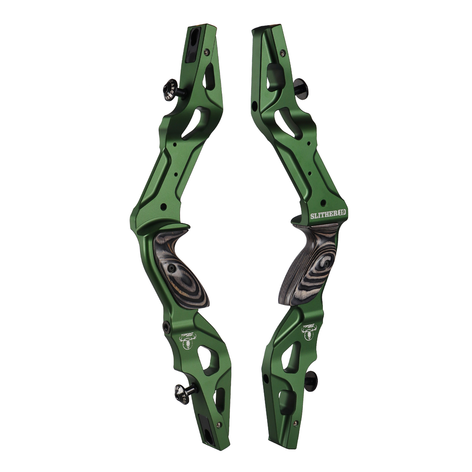 TOPOINT ARCHERY SLITHER 19" Recurve Bow Riser Aluminum CNC Machining Bow Riser American Hunting Bow Handle Right Handed for Archery Bow Hunting Target