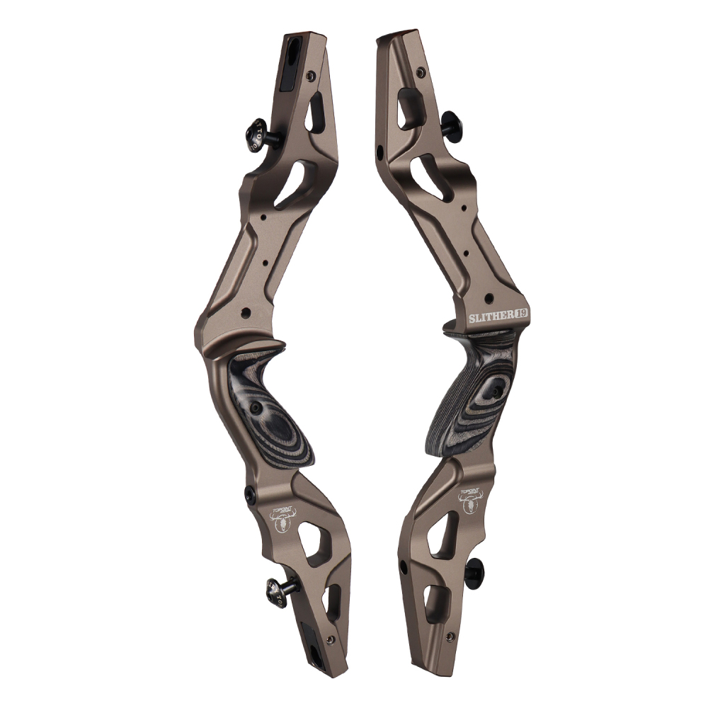 TOPOINT ARCHERY SLITHER 19" Recurve Bow Riser Aluminum CNC Machining Bow Riser American Hunting Bow Handle Right Handed for Archery Bow Hunting Target