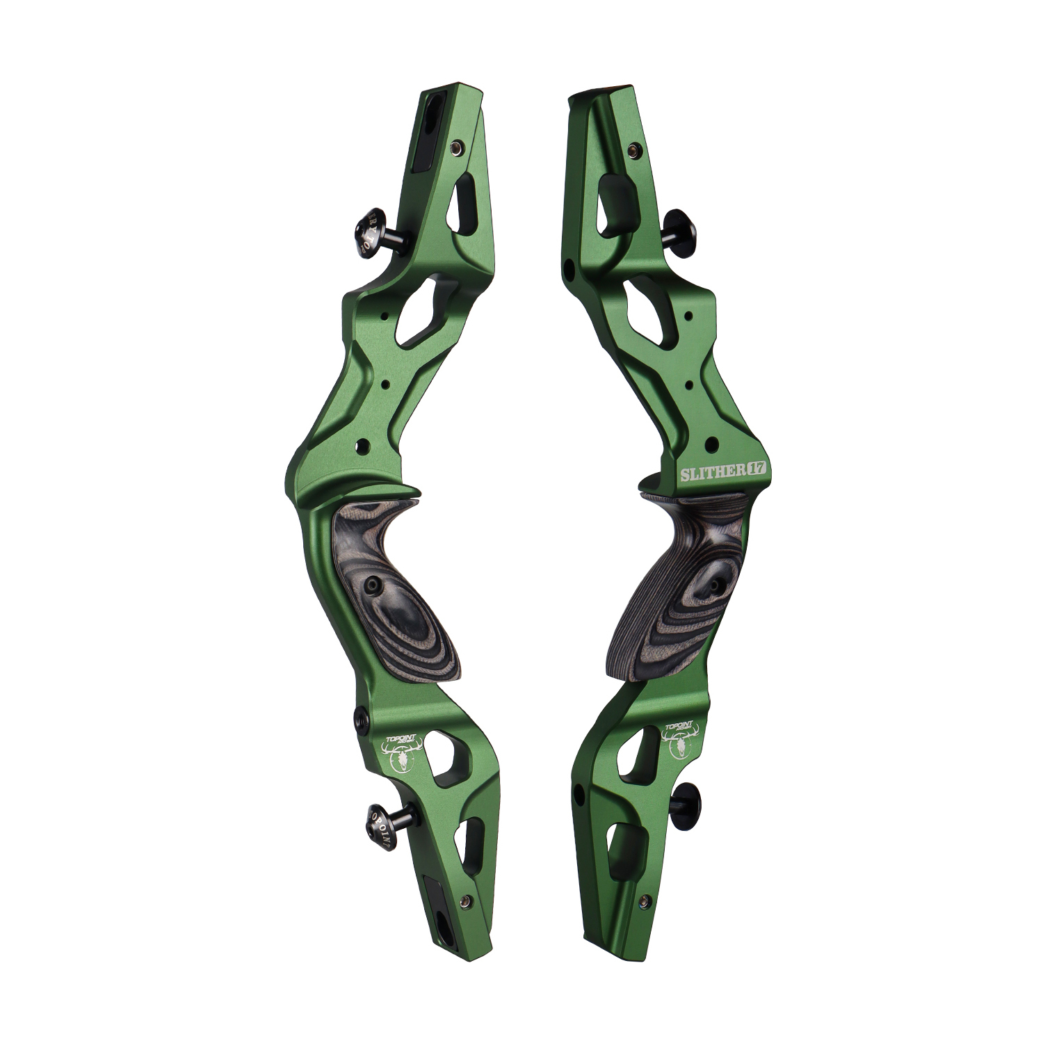 TOPOINT ARCHERY SLITHER 17" Recurve Bow Riser Aluminum CNC Machining Bow Riser American Hunting Bow Handle Right Handed for Archery Bow Hunting Target